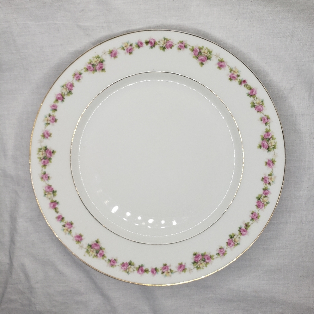 Vintage MZ Austria Dinner Plate Petit Roses 9.5 inches